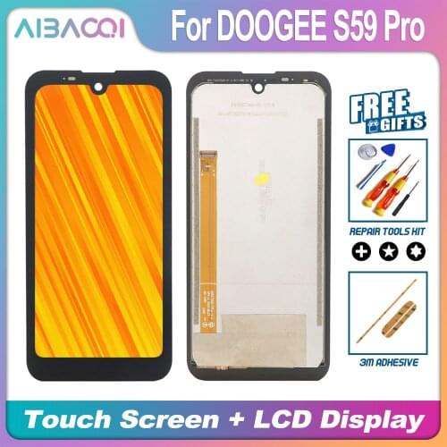 AiBaoQi Brand New 5.71 Inch Touch Screen+LCD Display Assembly Replacement For Doogee S59 Pro Phone
