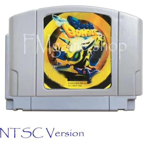 Buck Bumble Memory card Game Cartridge for 64 bit USA NTSC Version Video Game Console Card vita Mortal