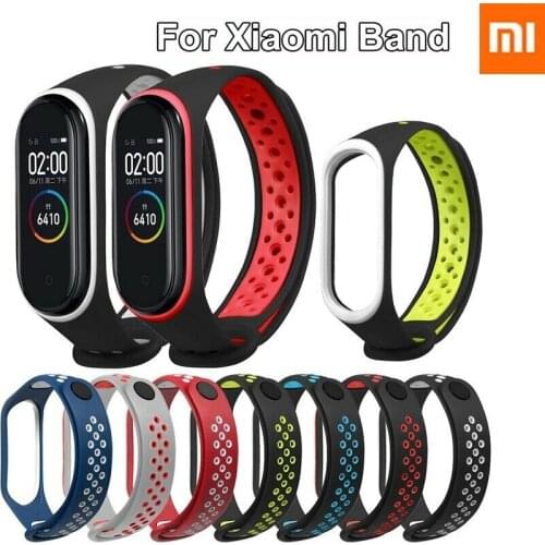 Breathable Strap for Xiaomi Mi Band 3 4 Smart Watch Wrist M3 M4 Plus Bracelet for Xiaomi MiBand 3 4 Miband Strap Replacement