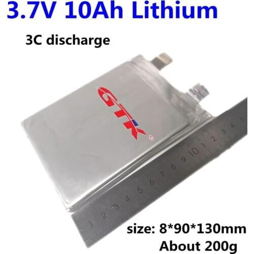 GTK 3.7v 10ah Lithium lipo battery 3.7V 10000mAh cells for pack diy electric bike power tool electric scooter battery pack