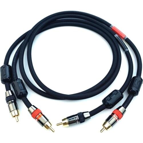 Pair Audio Line Oxygen Free Copper High Quality HIFI RCA Cable