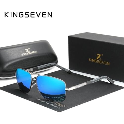 KINGSEVEN 2020 Aluminum Brand Pilot Polarized Sunglasses Men Women Fashion Frame Male Sun Glasses For Driving Oculos de sol