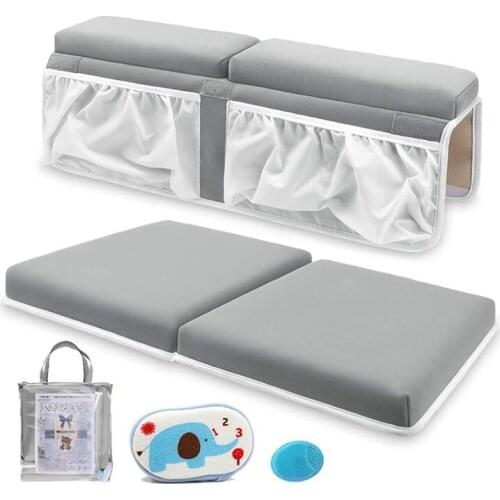 Bath Kneeler And Elbow Rest Set Baby Bath Kneeling Pad, Thick Non-Slip Bathing Kneeling Mat Cushion Quick Drying Bathtub