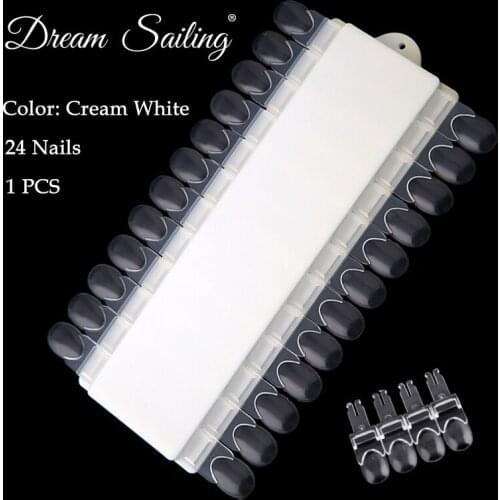 1pcs Removable False Nail Color Display Nail Art Gel Polish Color Shelf Chart Card Palette Varnish Practice Board Manicure Tools