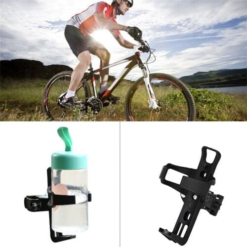 Non Slip Serrated Clamp Lightweight Cycling Bike Bicycle Drink Water Bottle Cup Holder Mount Cage Polycarbonate Black