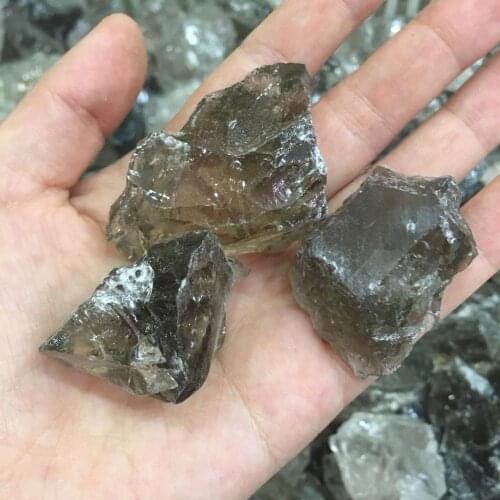 Wholesale natural smoky quartz crystals raw stone