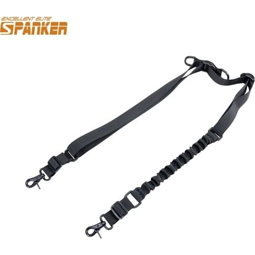 EXCELLENT ELITE SPANKER Tactical Airsoft Gun Rope Multi-Mission 1 / 2 Point Sling Durable Adjustable Gun Belt