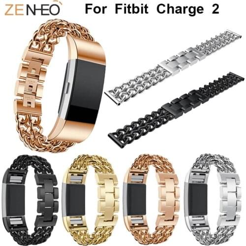 Stainless Steel Watch Band for Fitbit Charge 2 Smart Bracelet Strap Replacement Wristband Luxury Watchband for Fitbit Charge2