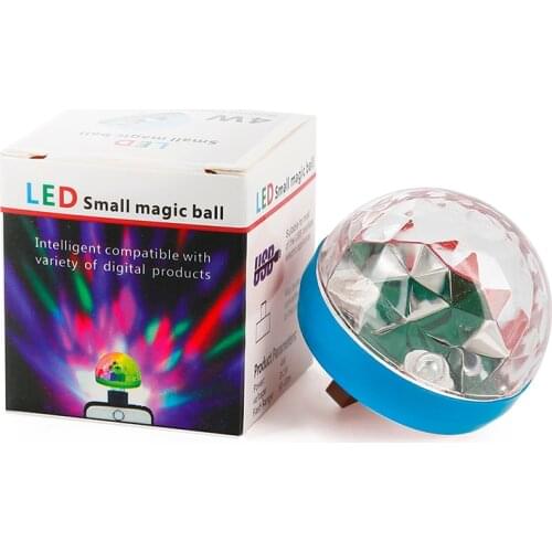 RGB Disco Ball Party Lights DJ Disco Light LED Projector Strobe Lamp Birthday Party Car Club Bar Karaoke Xmas Sound Activated