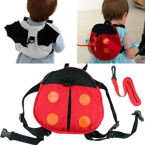 Ladybug Baby Kid Toddler Keeper Walking Safety Harness Backpack Leash Strap Bag