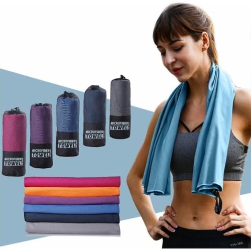 Sports Microfiber Quick Dry Pocket Towel Portable Ultralight Absorbent Large Towel for Swimming Pool Swim Gym Fitness Yoga Beach