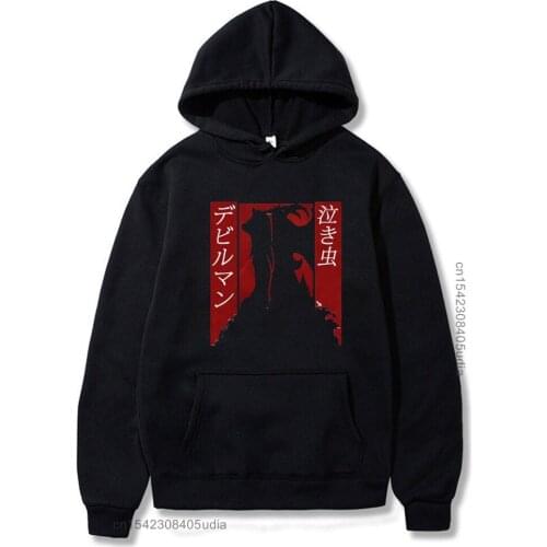 Sweater Japan Anime Debiruman Men Women Hoodies Streetwear Devilman Crybaby Unisex Camisas Streetwear Hoodie Aesthetic Harajuku