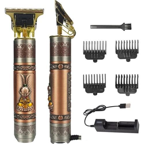 T9 Professional Trimmer Shaver Cordless One Blade Electric Hair Cutting Machine Razor T Shaped Haircuts Engraving Mower Goku