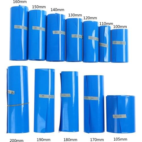 1M Li-ion Battery Heat Shrink Tube Wrap Skin Pvc Shrinkable Film Tape Sleeves