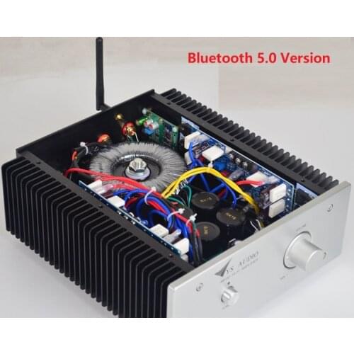 AM-60 HiFi Power Amplifier DIY Power Amplifier Class A Class AB Optional Bluetooth 5.0 120W+120W Or 20W+20W