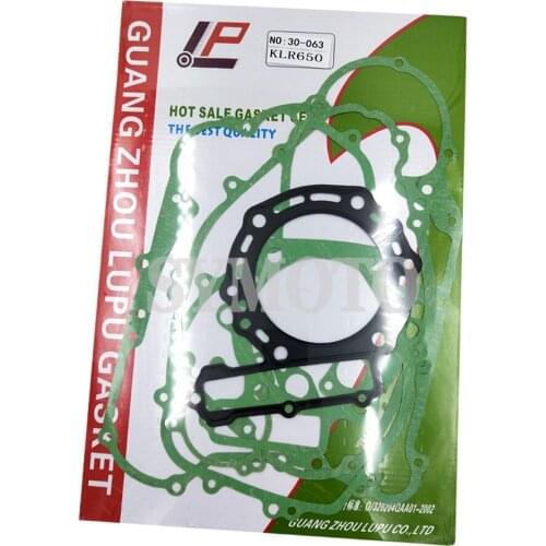 Motorcycle Engine Cylinder Top End Crankcase Cover Complete Gasket Kit Set For Kawasaki KLR650 KLR 650