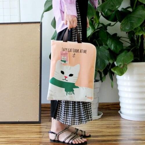 Cartoon Waterproof oxford Handbag Women Fashion Laptop Tote Student Computer Ipad File Organizer Hand Bag Shopping Bags