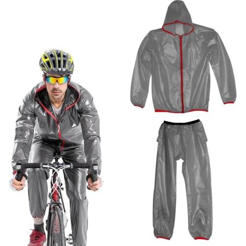 2 Colors Bicycle Rainsuit Motorcycle Raincoat Rain Gear Impermeable Rain Cover Suit Rainwear Household Merchandises