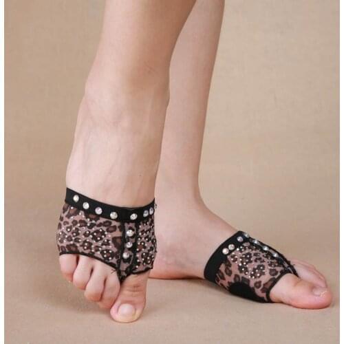 Women Stoned Belly Ballet Dance Foot Pad Protection Paws Toe Thongs Socks Shoes Lyrical Covers Indian Practice Dancing Accessory