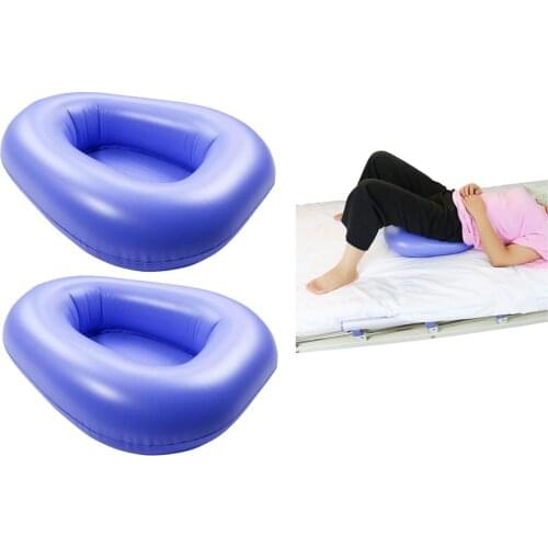 2Pcs Inflatable Bedpan Prevent Bedsore Decubitus Decubitus Seat Cushion for Elderly Outpatient Bedridden People