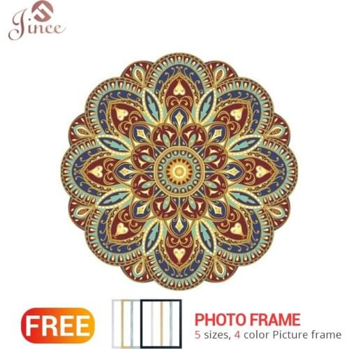 Framed Embroidery Diamond 5d Diy Diamond Painting Flowers Cross Stitch Kits Full Square Diamond Mosaic 3d Wall Sticker Mandala