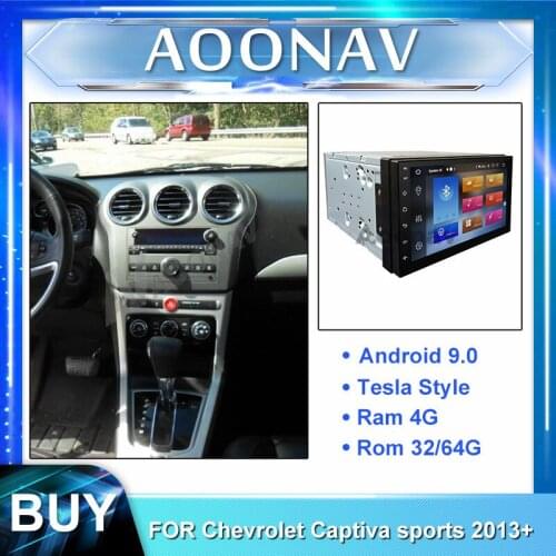 2 din Android car stereo autoradio Tesla style for Chevrolet Captiva sport 2012-2015 car radio multimedia player DVD player