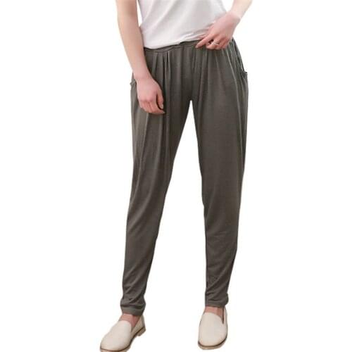 Spring and summer new fat people plus size harem pants plus fat plus casual pants fat MM bottoming casual home service trousers