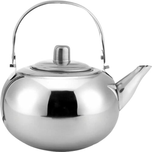 1L/1.5L/2L/2.5L Outdoor Stainless Steel Tea Pot Water Kettle Camping Hiking