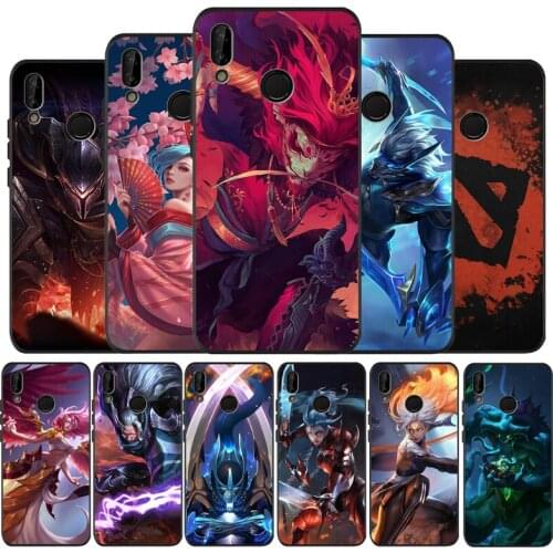 Shadow Fiend Dota 2 Black Silicone Soft Phone Case For Huawei 40 30 20 10 9 Lite Pro P smart 2019 Y6 Y6 Prime2019 Y9 2018
