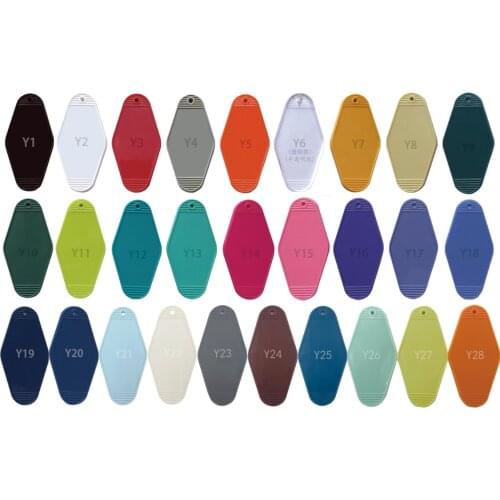 30PCS Motel Keychain Hotel Black Key chain