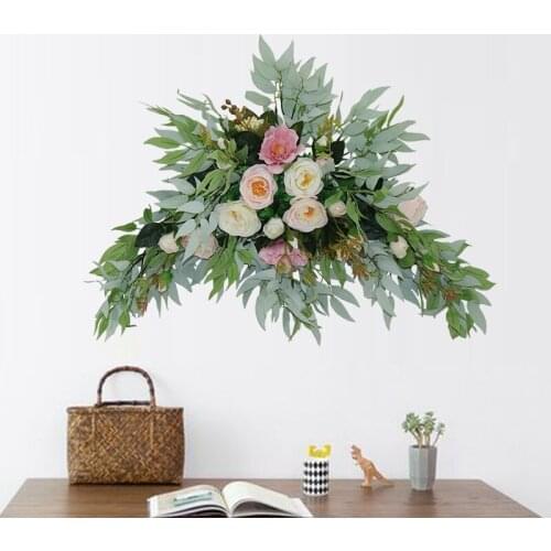 Floral artificial flower set fake flower artificial flower door decoration background corner flower wedding arrangement threshol