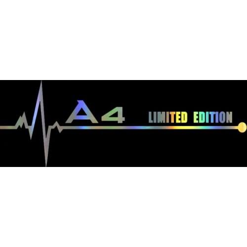 HungMieh 20*7cm Car Stickers Vinyl LIMITED EDITION jdm Stickers for Car Window Creative Auto Stickers and Decals for Audi