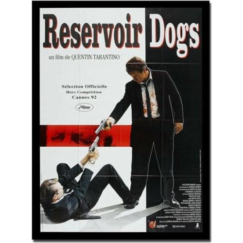 Reservoir Dogs Classic Movie Silk Fabric Wall Poster Art Decor Sticker Bright