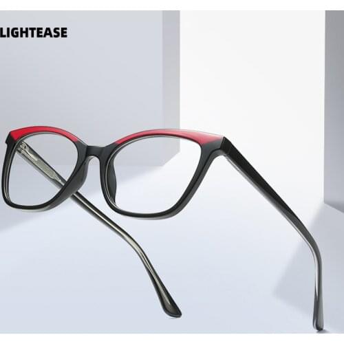 Fashion Eyewear Frames Women Anti Blue Light Computer Glasses Square Female Transparent Clear Myopia Prescription Eyeglasses