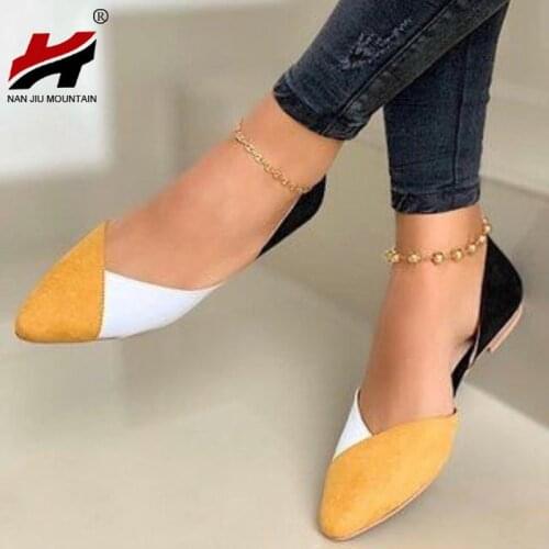 NAN JIU MOUNTAIN 2020 Womens Shoes Summer Flat Casual Comfortable Outdoor Color Matching Plus Size 43
