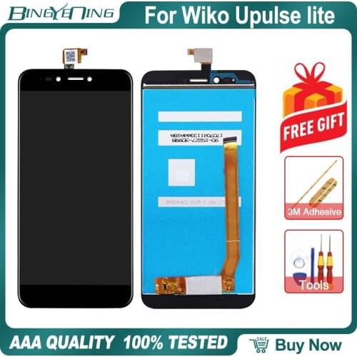 New Original For Wiko Upulse Lite LCD&Touch screen Digitizer with frame display Screen module accessories Assembly Replacement