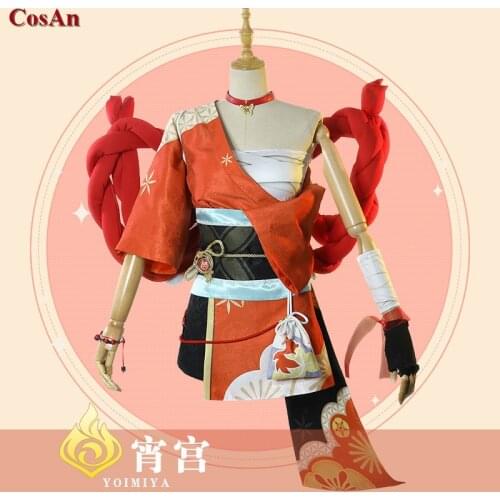 New Product Game Genshin Impact Yоimiya Cosplay Costume Female Fashion Battle Uniform Activity Party Role Play Clothing XS-XXL