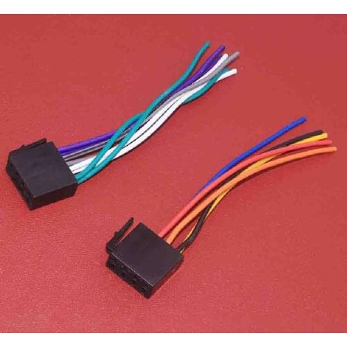 JEAZEA Universal Female ISO Wiring Harness Car CD Radio Adaptor Connector Wire Plug Kit Cable Wiring Connector Adapter Plug