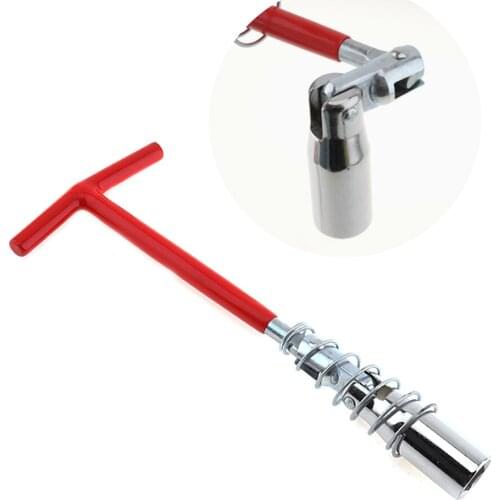 Sale Universal 16mm T-Handle Spark Sleeve Socket Wrench with Spring and Galvanized Surface for Car Repair