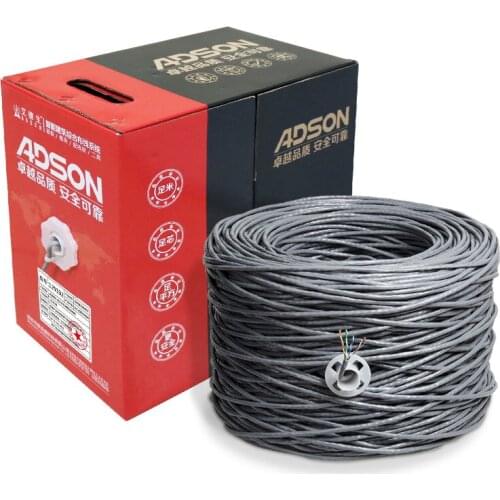 High quality 4 pairs UTP twisted pair cat5e network cable 300M per box pure copper Ethernet cat5e cable Oxygen free copper PVC