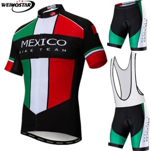 Weimostar Team Mexico Summer Cycling Set 2021 Pro MTB Bike Clothing Racing Bicycle Clothes Roupa Ciclismo Cycling Jersey Sets