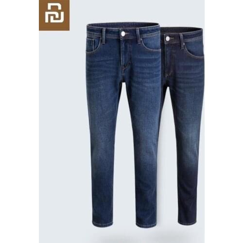 Youpin Cottonsmith Composite velvet fever jeans Hot fiber Heat storage and warmth soft Thicken Winter trousers