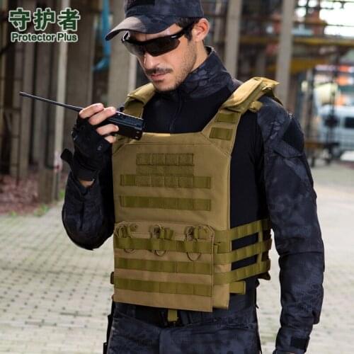 Protecto Plus Adjustable function Military Outdoor Travel waterproof Vest Armor Camouflage Nylon 1000D Tactics Molle System Vest