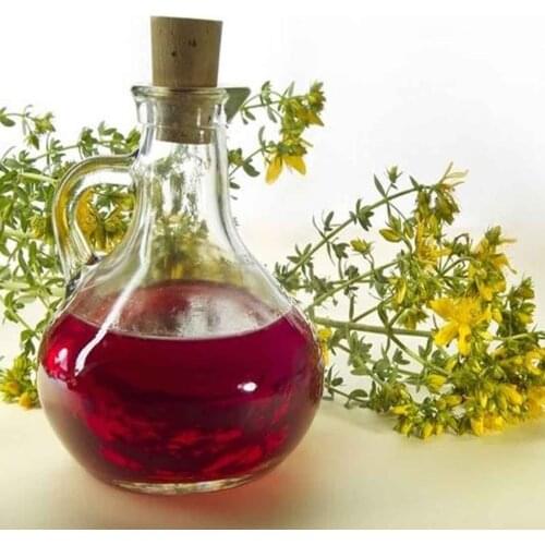 %100 Natural Ozonated St Johns Wort Carrier Oil Skin Care Cold Pressed For Massage Aromatherapy Wound Burn 50 ml 1.7 oz