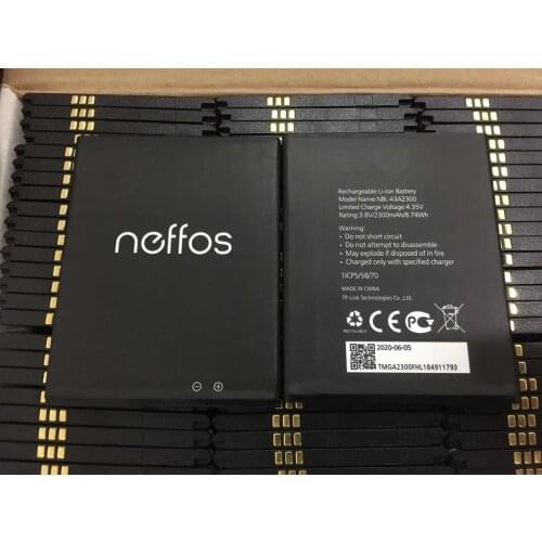 2300mAh NBL-43A2300 Battery For neffos C5s TP704A TP704C C5A TP703A smartphone Li-ion bateria Li-Polymer Batterie