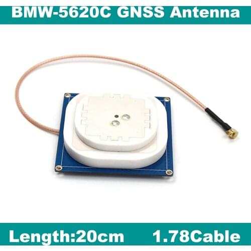 BEITIAN GNSS GPS antenna for ZED-F9P module RTK Drone Base UAV UGV GPS GLO GAL BDS GNSS L1,L2 MMCX-JW connector BMW-5620C