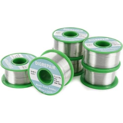 Lead Free Solder Soldering Wire Sn99.3 Cu0.7 Rosin Core For Electrical Solder Rosin Core Solder Tin 0.6/0.8/1.0MM