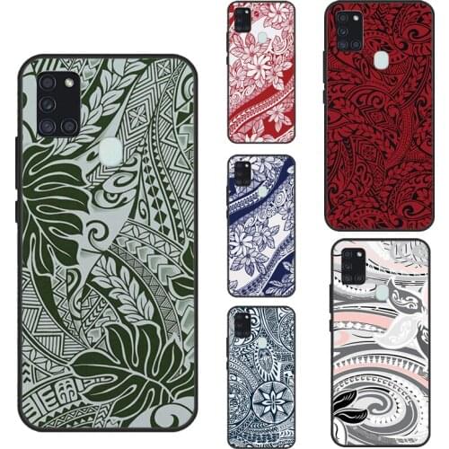 Maori Polynesian Samoan Tribal Phone Case For Samsung A51 A71 A11 A31 A41 A20e A21S A12 A32 A52 A72 A10 A20 S A40 A50 A70