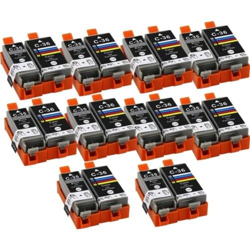 20 PK Compatible Ink Cartridge PGI35 CLI35 for Canon PIXMA IP100B/IP100/IP100 with battery/mini260/320