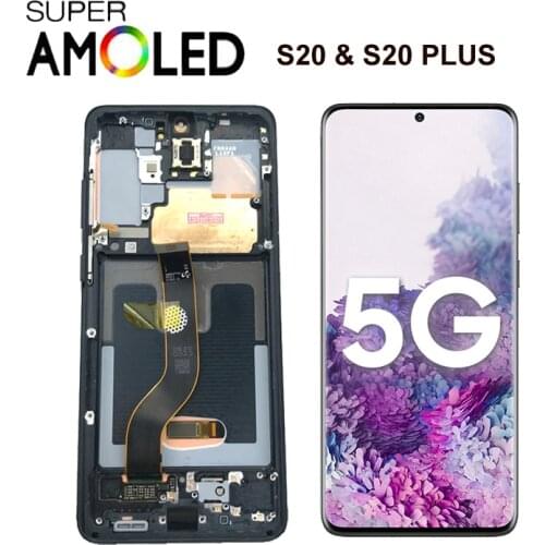 For Samsung Galaxy S20 Lcd G980 G980F G980F/DS Display Touch Screen Digitizer For Samsung s20 plus LCD G985 G985F
